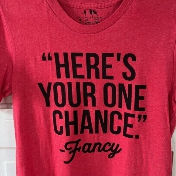 Reba Here’s Your One Chance Fancy Tshirt Pink Medium - Picture 3 of 7